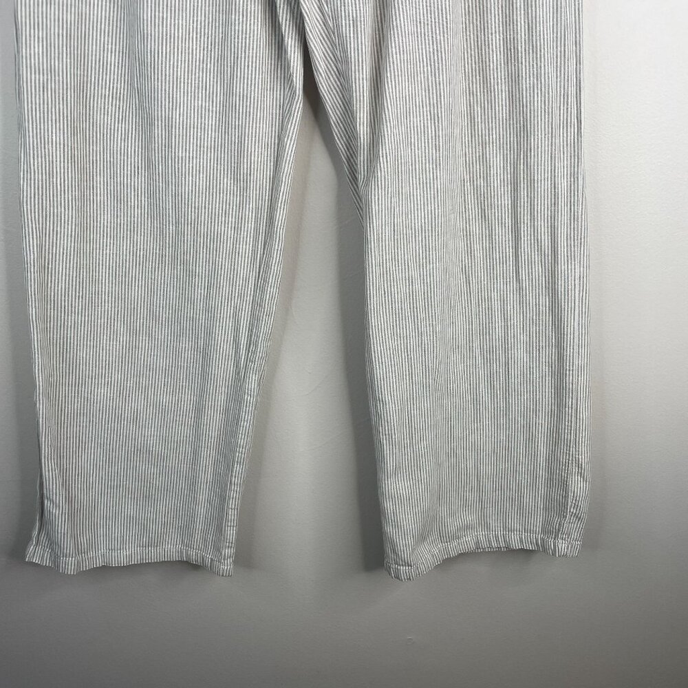 John Galt Pants Women Small Linen Blend Beachy Neutral Capsule Wide Leg Melville - Picture 7 of 15